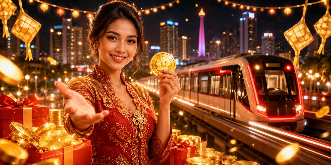 Suasana festival taruhan olahraga di arena besar dengan banyak penonton dan layar besar